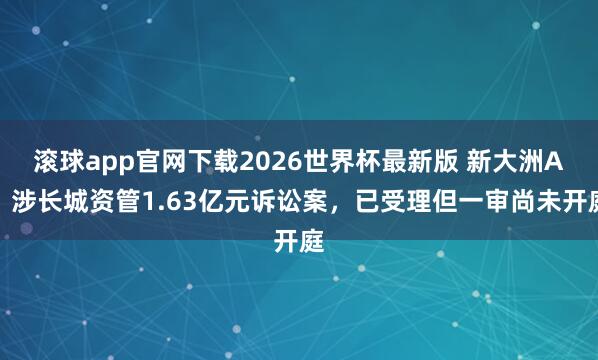 滚球app官网下载2026世界杯最新版 新大洲A:涉长城资管1.63亿元诉讼案,已受理但一审尚未开庭